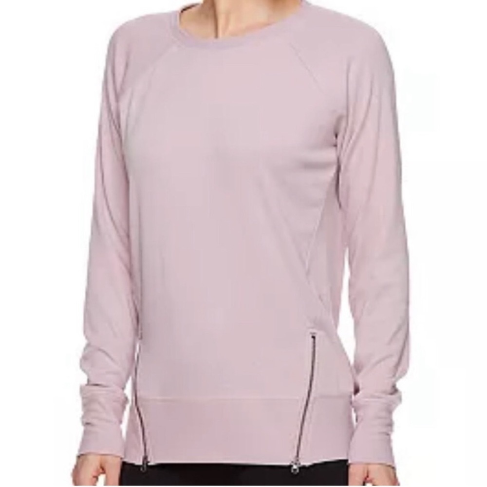 Woman’s Gaiam Side-zip Crew Neck